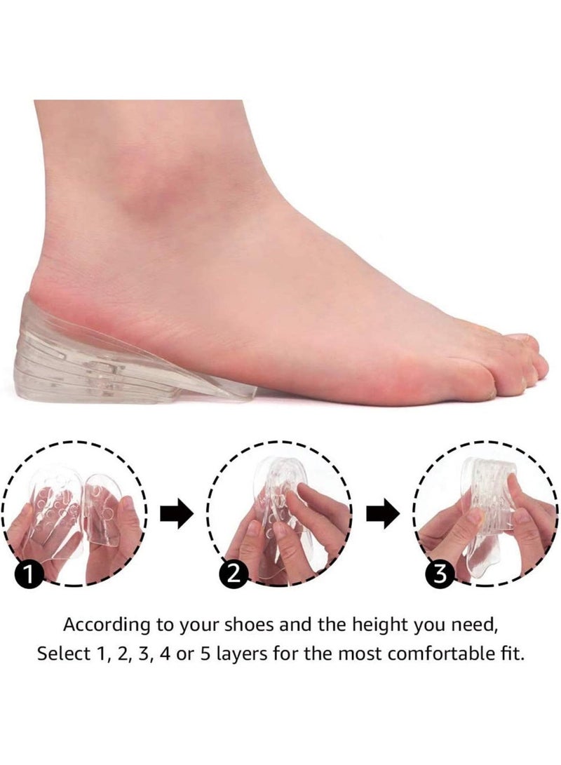Hidden height-increasing insole – 5 layers of silicone for comfort and optimal height - Image 4